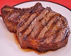 Cooked Steak On Plate