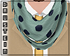 d| Green Dotted Scarf