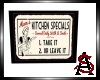 Kitchen Specials Sign