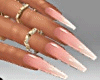 Ombre Nails | Gold Rings