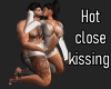 Hot close kissing