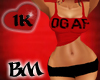!!1K DGAF ACTIVE RED BM