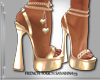 "SAV" GOLD SANDALS
