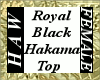 Royal Black Hakama Top F