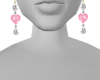 Pink Heart Earrings