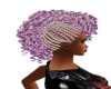 purple&white curls