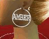 amber hoop earrings
