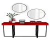 Red Wall Table