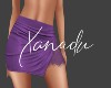 X Lace Skirt RLS Purple