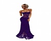 purple evening gown