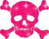 animated pink skull
