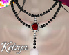 Kz. Necklace catrina Red