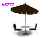 HB777 Umbrella Table Tan