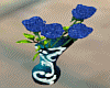 Blue Vase Flower Kiss