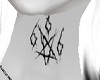 Satanic neck Tattoo
