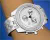 Platinum Iced Out Watch