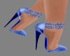!R! Silk Blue Heels