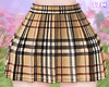 w. Brown Plaid Skirt