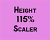 Height 115% scaler