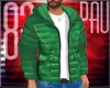 Green puffy coat