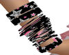 Black-Pink Punk Bracelet