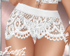 RLL White Lace Skirt