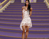a sweet white silky dres