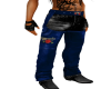 Blue Chaps WithRoseAnGun