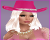 Pink Cowgirl Hat/hair