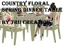 Country Floral Dinning