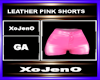 LEATHER PINK SHORTS