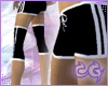 b/w shorts with leggings