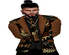 Brown suit top