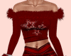 E* Red Shimmer Top