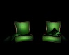 green cuddle chairs