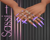 Purple Nails N Rings