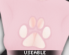 ♥ Paw Top Pinku L