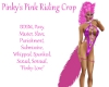 Pinkys Pink Riding Crop 