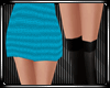 Teal Skirt + Stockings