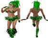 Rave Toxic Feather Skirt