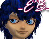 -EB- Blue Stripe Hair