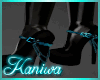 Neon Skull Heel Blue