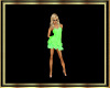 Ruffle Layer Dress Green