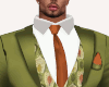 Olive Suit/Pattern Vest