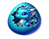 Blue Baby Dragon Egg