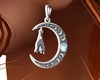 moon & bat earrings