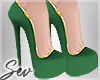*S Emerald Shoes