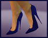 Eden Blue Silk Heels