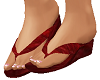 ~NT~Flat Sandals DD Red
