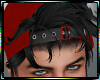 Cap Red + Hair Black